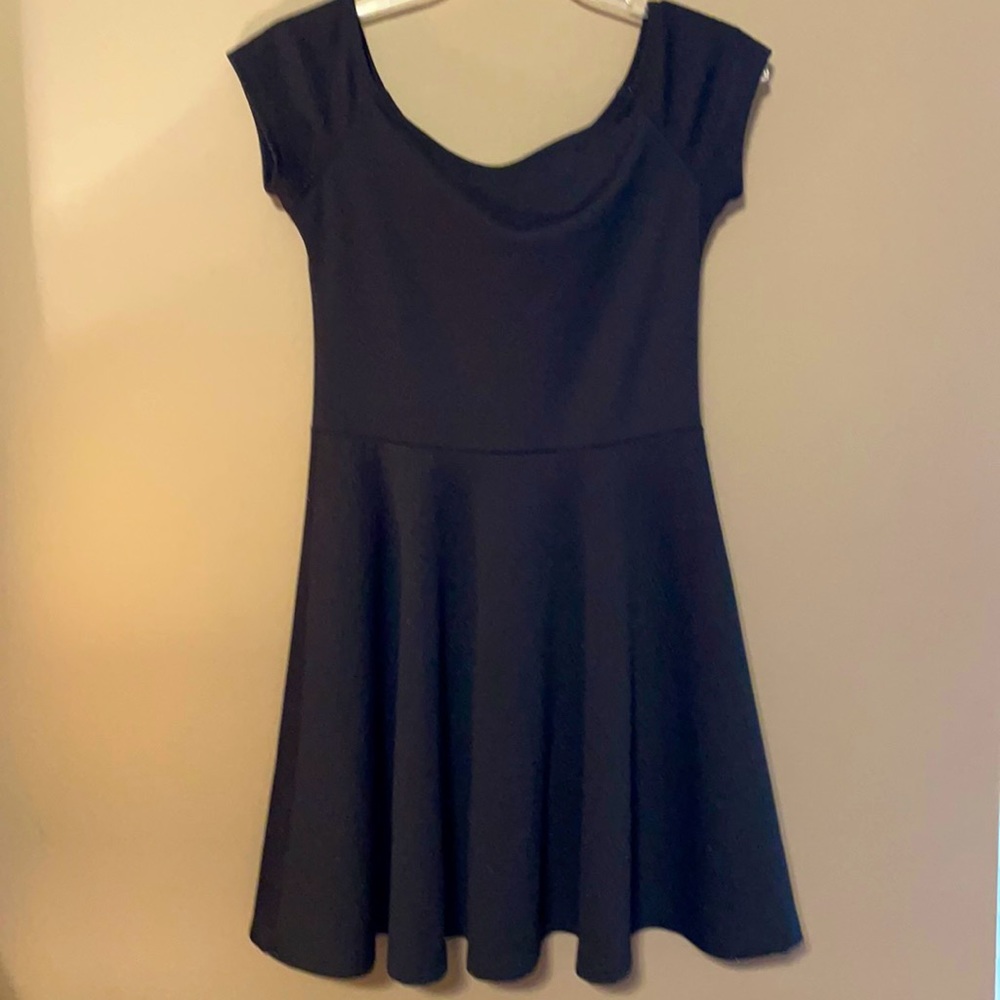 Black mini dress